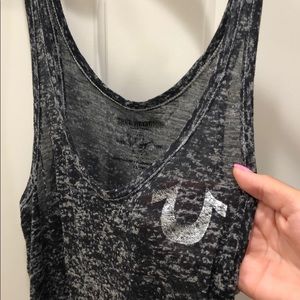 True Religion tank with metallic logo